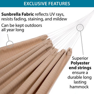 Brazilian Sunbrella Hammock - Double Sand