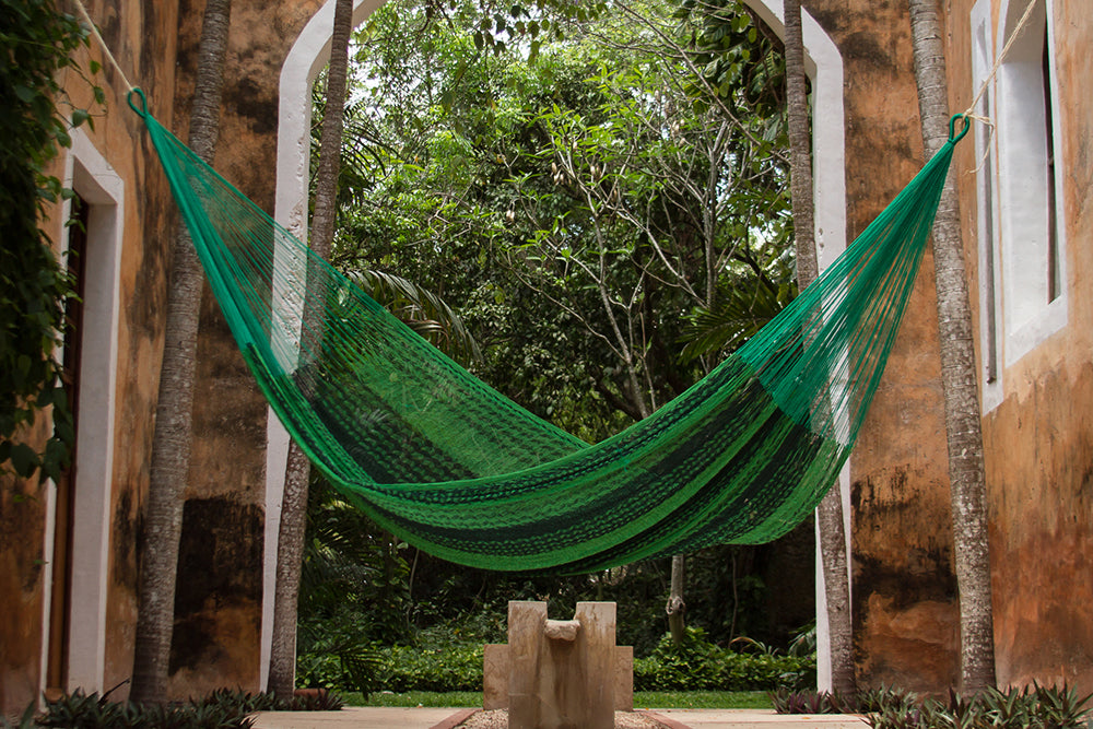Authentic Mexican Cotton Hammock in Jardin