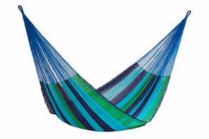 Authentic Mexican Cotton Hammock - Bed Size Oceanica colour