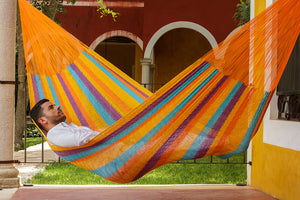 Authentic Mexican Cotton Hammock in Alegra