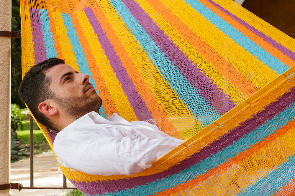 Authentic Mexican Cotton Hammock in Alegra