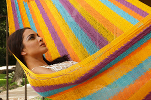 Authentic Mexican Cotton Hammock in Alegra