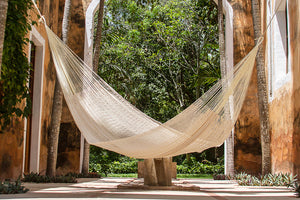 Authentic Mexican Cotton Hammock - Bed Size - Classic in Marble