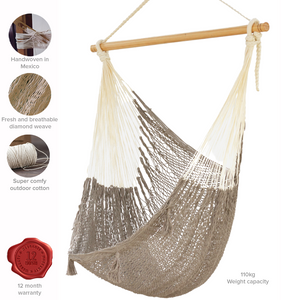 Authentic Mexican Hammock swing chair in Dream Sands Cotton