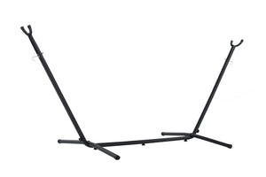 280 cm Adjustable Universal Steel Hammock Stand in Black