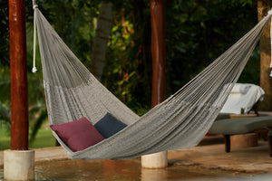Outdoor undercover cotton Mexican hammock in 15 available catalog colours